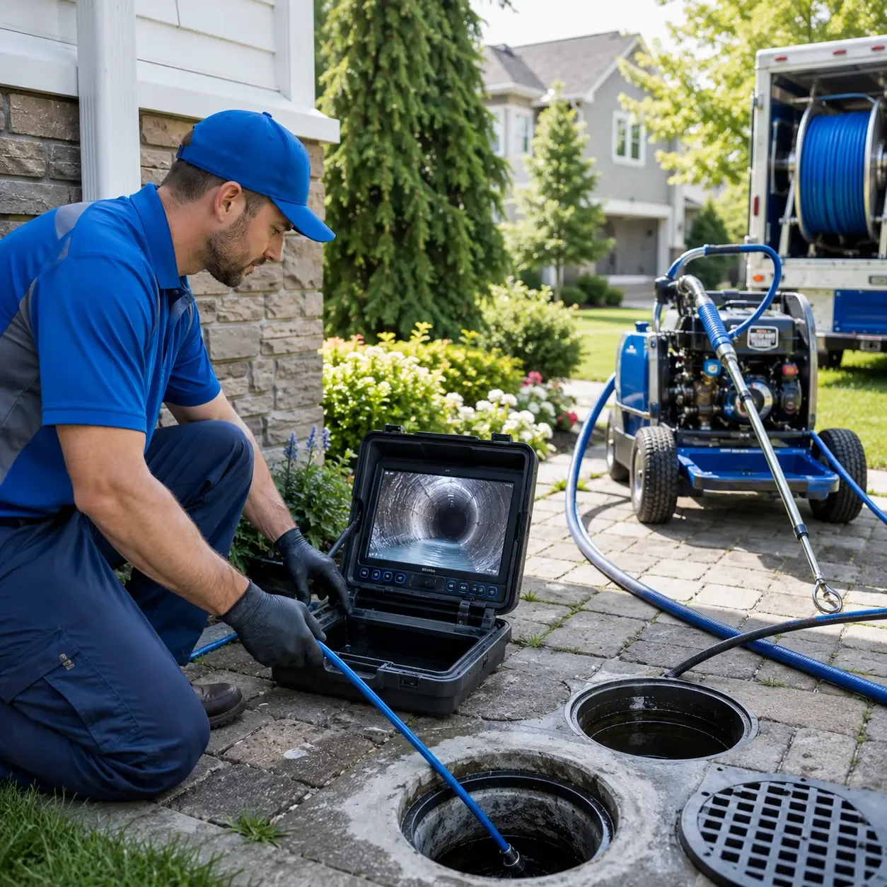 Outdoor drain cleaning professionals serving Poynor, TX