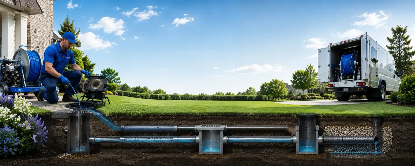 Outdoor drain cleaning information for Poynor, TX